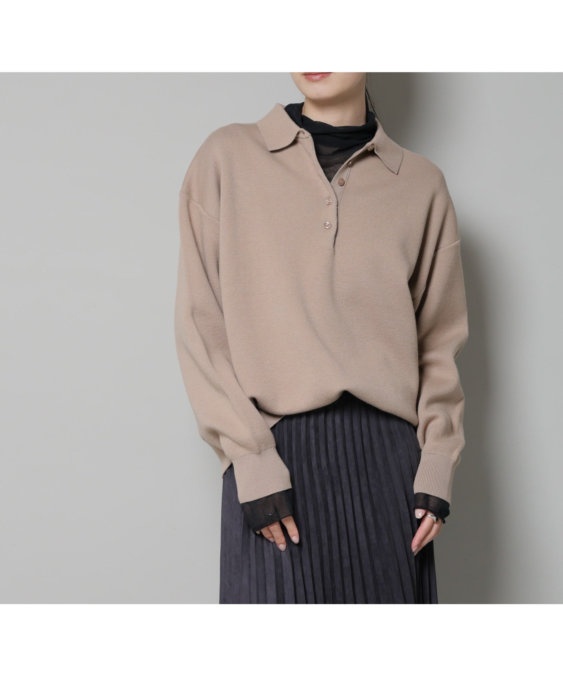 【ナノ ユニバース/nano universe】のスウェットライク衿付きボタンニット インテリア・キッズ・メンズ・レディースファッション・服の通販 founy(ファニー) ファッション Fashion レディースファッション Fashion for Women トップス・カットソー Cut & Sew Tops ニット Knit Tops & Sweaters レディースパーカー・カジュアルフーディー Casual Hoodies & Sweatshirts スウェット・クルーネックトップス Sweatshirts & Crewnecks / Relaxed Fit Sweat Tops インナー Innerwear ウォッシャブル Machine Washable シンプル Simple, Minimal スウェット / スエット Sweatshirt, Sweatwear タイトスカート Pencil Skirt, Tight Skirt トレンド Trend, Trending Now フロント Front, Front Design ワイド Wide, Wide Fit アウトレット Outlet / Clearance おすすめ Recommended / Our Picks 2025年 2025 2025-2026秋冬・A/W Autumn/Winter 2025–26 AW25–26 ベージュ|ID: prp329100004766527 ipo3291000000034513629