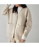 【バンヤードストーム/BARNYARDSTORM】のポケ付きWフェイスカーディガン / ハンドウォッシャブル【WEB限定カラー】 人気、トレンドファッション・服の通販 founy(ファニー) ファッション Fashion レディースファッション Fashion for Women トップス・カットソー Cut & Sew Tops カーディガン・羽織り Layered Style Cardigans インナー Innerwear カットソー Cut and Sewn Top カーディガン Cardigan, Knitwear タートルネック Turtleneck, High Neck フェイス Face, Facial Design ポケット Pocket, Pocket Detail リラックス Relax, Relaxed Fit thumbnail ライトベージュ56|ID: prp329100004766543 ipo3291000000034950457