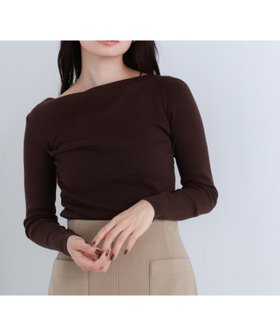 【ナチュラル ビューティー ベーシック/NATURAL BEAUTY BASIC】のドレープコンパクトニット 人気、トレンドファッション・服の通販 founy(ファニー) ファッション Fashion レディースファッション Fashion for Women トップス・カットソー Cut & Sew Tops ニット Knit Tops & Sweaters コンパクト Compact, Small Size デコルテ Décolleté, Neckline エレガント 上品 Elegant |ID:prp329100004766565
