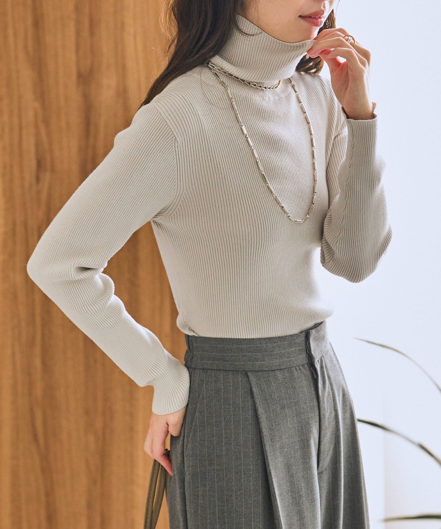 【ラブティックボンボン/La boutique BonBon】の【miki監修カラーあり・チクチクしない】リブタートルニット インテリア・キッズ・メンズ・レディースファッション・服の通販 founy(ファニー) ファッション Fashion レディースファッション Fashion for Women トップス・カットソー Cut & Sew Tops ニット Knit Tops & Sweaters おすすめ Recommended / Our Picks インナー Innerwear コンパクト Compact, Small Size シンプル Simple, Minimal タートル Turtleneck, Turtle Collar フェミニン Feminine, Girly ベーシック Basic, Essential リブニット Rib Knit, Ribbed Knit 定番 Standard, Basic Item ライトグレー|ID: prp329100004766580 ipo3291000000034593569