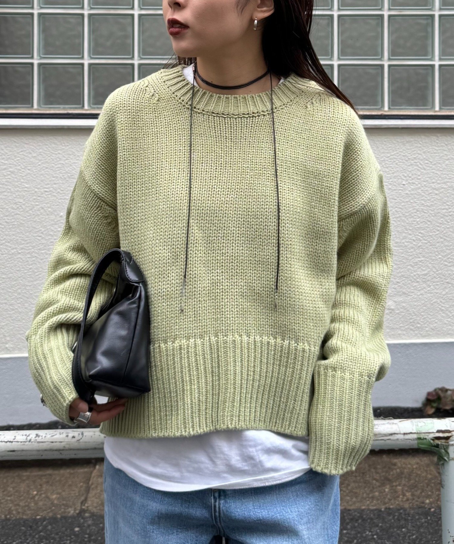 【チャオパニックティピー/CIAOPANIC TYPY】の【WEB限定】バックスリットメランジカラーニット インテリア・キッズ・メンズ・レディースファッション・服の通販 founy(ファニー) ファッション Fashion レディースファッション Fashion for Women トップス・カットソー Cut & Sew Tops ニット Knit Tops & Sweaters シンプル Simple, Minimal スリット Slit, Slit Detail タイトスカート Pencil Skirt, Tight Skirt デニム Denim, Jeans Material 定番 Standard, Basic Item ボトム Bottoms, Lower Wear メランジ Melange, Mixed Yarn ロング Long, Long-Length ワイド Wide, Wide Fit 再入荷 Restock / Back in Stock おすすめ Recommended / Our Picks グリーン|ID: prp329100004766811 ipo3291000000034883674