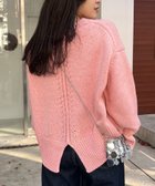 【チャオパニックティピー/CIAOPANIC TYPY】の【WEB限定】バックスリットメランジカラーニット 人気、トレンドファッション・服の通販 founy(ファニー) ファッション Fashion レディースファッション Fashion for Women トップス・カットソー Cut & Sew Tops ニット Knit Tops & Sweaters シンプル Simple, Minimal スリット Slit, Slit Detail タイトスカート Pencil Skirt, Tight Skirt デニム Denim, Jeans Material 定番 Standard, Basic Item ボトム Bottoms, Lower Wear メランジ Melange, Mixed Yarn ロング Long, Long-Length ワイド Wide, Wide Fit 再入荷 Restock / Back in Stock おすすめ Recommended / Our Picks thumbnail ピンク|ID: prp329100004766811 ipo3291000000034883676