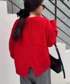 【チャオパニックティピー/CIAOPANIC TYPY】の【WEB限定】バックスリットメランジカラーニット 人気、トレンドファッション・服の通販 founy(ファニー) ファッション Fashion レディースファッション Fashion for Women トップス・カットソー Cut & Sew Tops ニット Knit Tops & Sweaters シンプル Simple, Minimal スリット Slit, Slit Detail タイトスカート Pencil Skirt, Tight Skirt デニム Denim, Jeans Material 定番 Standard, Basic Item ボトム Bottoms, Lower Wear メランジ Melange, Mixed Yarn ロング Long, Long-Length ワイド Wide, Wide Fit 再入荷 Restock / Back in Stock おすすめ Recommended / Our Picks thumbnail レッド|ID: prp329100004766811 ipo3291000000034883677