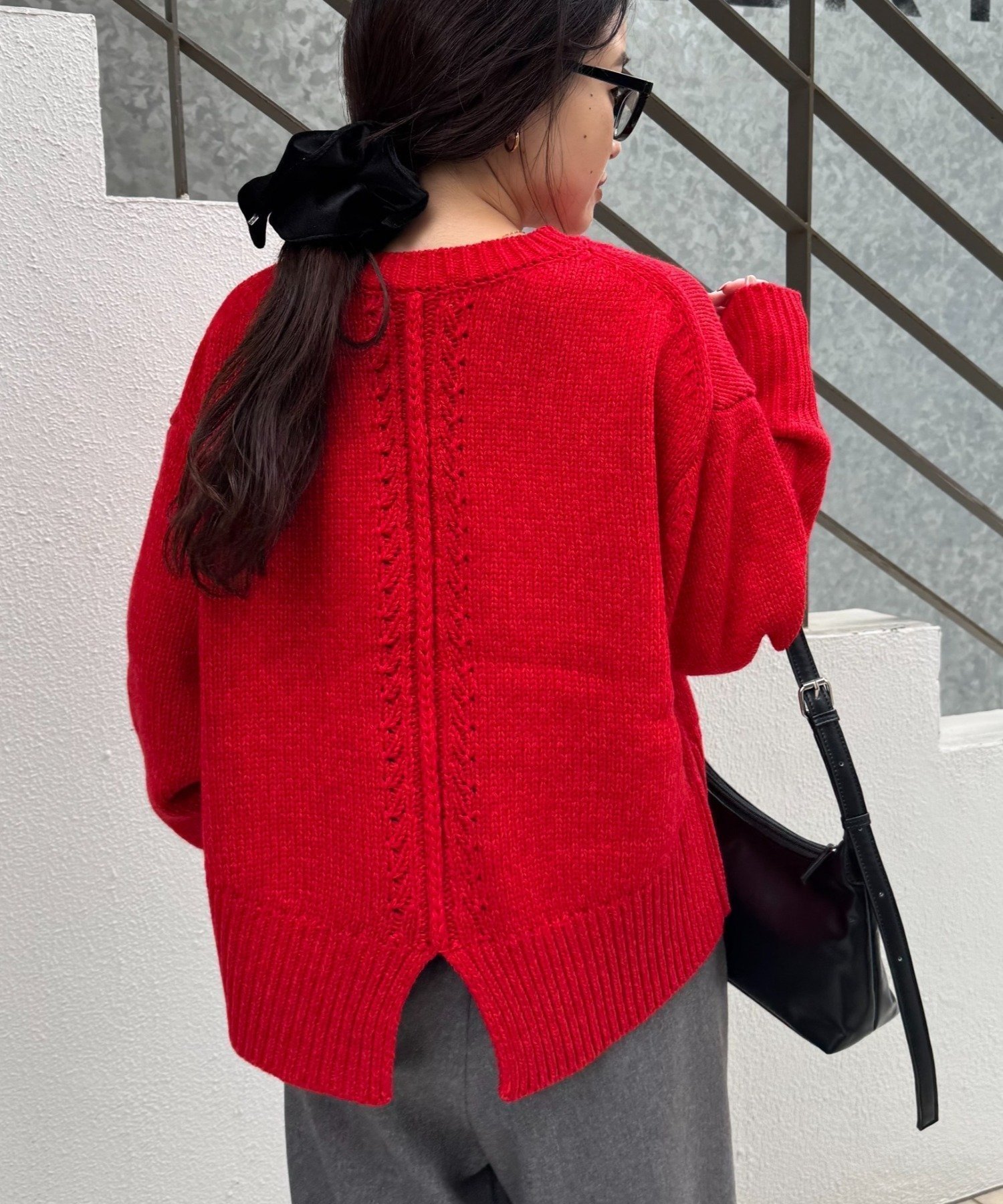 【チャオパニックティピー/CIAOPANIC TYPY】の【WEB限定】バックスリットメランジカラーニット インテリア・キッズ・メンズ・レディースファッション・服の通販 founy(ファニー) ファッション Fashion レディースファッション Fashion for Women トップス・カットソー Cut & Sew Tops ニット Knit Tops & Sweaters シンプル Simple, Minimal スリット Slit, Slit Detail タイトスカート Pencil Skirt, Tight Skirt デニム Denim, Jeans Material 定番 Standard, Basic Item ボトム Bottoms, Lower Wear メランジ Melange, Mixed Yarn ロング Long, Long-Length ワイド Wide, Wide Fit 再入荷 Restock / Back in Stock おすすめ Recommended / Our Picks レッド|ID: prp329100004766811 ipo3291000000034883677