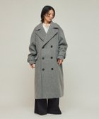 【フリークスストア/FREAK'S STORE】のオーバーサイズ リサイクルウールコート 25AW チャコールグレー|ID: prp329100004766817 ipo3291000000034516641