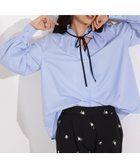 【エヌ ナチュラルビューティーベーシック/N.Natural Beauty basic】のベロアリボンスキッパーブラウス 人気、トレンドファッション・服の通販 founy(ファニー) ファッション Fashion レディースファッション Fashion for Women トップス・カットソー Cut & Sew Tops シャツ・ブラウス・オフィスカジュアル Elegant Blouses & Button-Ups ベロアトップス Velour Tops / Velvet-Look Items インナー Innerwear スウェット / スエット Sweatshirt, Sweatwear スキッパー Skipper, Open Collar トレンド Trend, Trending Now ハイネック High Neck, Mock Neck フリル Frill, Ruffle ベロア Velour, Soft Velvet リボン Ribbon, Bow thumbnail ブルー|ID: prp329100004766823 ipo3291000000034516736