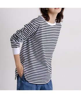 【スタディオ クリップ/studio CLIP】のアソートラウンドヘムロングスリーブTシャツ 人気、トレンドファッション・服の通販 founy(ファニー) ファッション Fashion レディースファッション Fashion for Women トップス・カットソー Cut & Sew Tops シャツ・ブラウス・オフィスカジュアル Elegant Blouses & Button-Ups ロングTシャツ・Tシャツ Longline T-Shirts & Tees おすすめ Recommended / Our Picks インナー Innerwear カットソー Cut and Sewn Top カーディガン Cardigan, Knitwear シリコン Silicone, Silicone Material シンプル Simple, Minimal スウェット / スエット Sweatshirt, Sweatwear スリーブ Sleeve, Long Sleeve / Short Sleeve ベスト Vest, Waistcoat ボーダー Border, Stripe ロング Long, Long-Length |ID:prp329100004766824