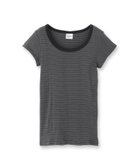 【ドレステリア/DRESSTERIOR】のRobert.P.Miller(ロベルト・ピー・ミラー)パネルリブボーダーUネックTシャツ 人気、トレンドファッション・服の通販 founy(ファニー) ファッション Fashion レディースファッション Fashion for Women トップス・カットソー Cut & Sew Tops シャツ・ブラウス・オフィスカジュアル Elegant Blouses & Button-Ups ロングTシャツ・Tシャツ Longline T-Shirts & Tees ベルト&ウエストマーク Belts & Waist Accessories インナー Innerwear フィット Fit, Slim Fit thumbnail ブラック|ID: prp329100004766835 ipo3291000000034517148