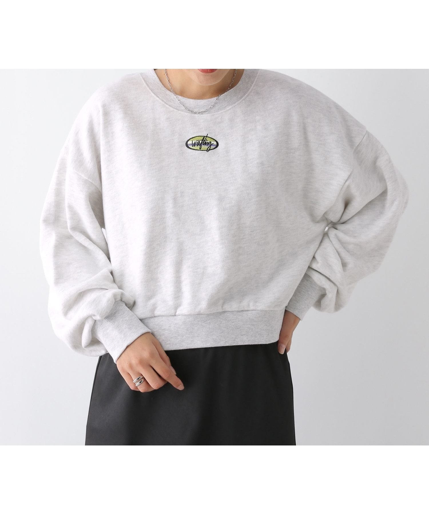 【レプシィム ローリーズファーム/LEPSIM LOWRYS FARM】のピーチ起毛刺繍プルオーバー 人気、トレンドファッション・服の通販 founy(ファニー) 　ファッション　Fashion　レディースファッション　Fashion for Women　トップス・カットソー　Cut & Sew Tops　カジュアルプルオーバー・ニットトップス　Pullovers & Knit Tops / Casual Pullovers　おすすめ　Recommended / Our Picks　ショート　Short, Short Length　シンプル　Simple, Minimal　スウェット / スエット　Sweatshirt, Sweatwear　ピーチ　Peach, Soft Touch　ワンポイント　One Point, Statement Accent　 other-1|ID: prp329100004766842 ipo3291000000034517415