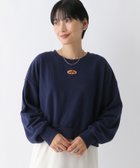 【レプシィム ローリーズファーム/LEPSIM LOWRYS FARM】のピーチ起毛刺繍プルオーバー 人気、トレンドファッション・服の通販 founy(ファニー) ファッション Fashion レディースファッション Fashion for Women トップス・カットソー Cut & Sew Tops カジュアルプルオーバー・ニットトップス Pullovers & Knit Tops / Casual Pullovers おすすめ Recommended / Our Picks ショート Short, Short Length シンプル Simple, Minimal スウェット / スエット Sweatshirt, Sweatwear ピーチ Peach, Soft Touch ワンポイント One Point, Statement Accent thumbnail ネイビー88|ID: prp329100004766842 ipo3291000000034517418