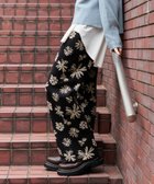 【ニコアンド/niko and】のなめらかタッチニットパンツ モノトーンフラワー|ID: prp329100004766858 ipo3291000000035196127