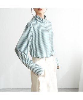 【エルビーシー/LBC】のクシュタートルネックロンT 人気、トレンドファッション・服の通販 founy(ファニー) ファッション Fashion レディースファッション Fashion for Women トップス・カットソー Cut & Sew Tops ロングTシャツ・Tシャツ Longline T-Shirts & Tees タートルネック・ハイネックトップス Turtlenecks & High-Neck Tops インナー Innerwear スウェット / スエット Sweatshirt, Sweatwear センター Center, Center Line タートルネック Turtleneck, High Neck ハイネック High Neck, Mock Neck フロント Front, Front Design |ID:prp329100004766885