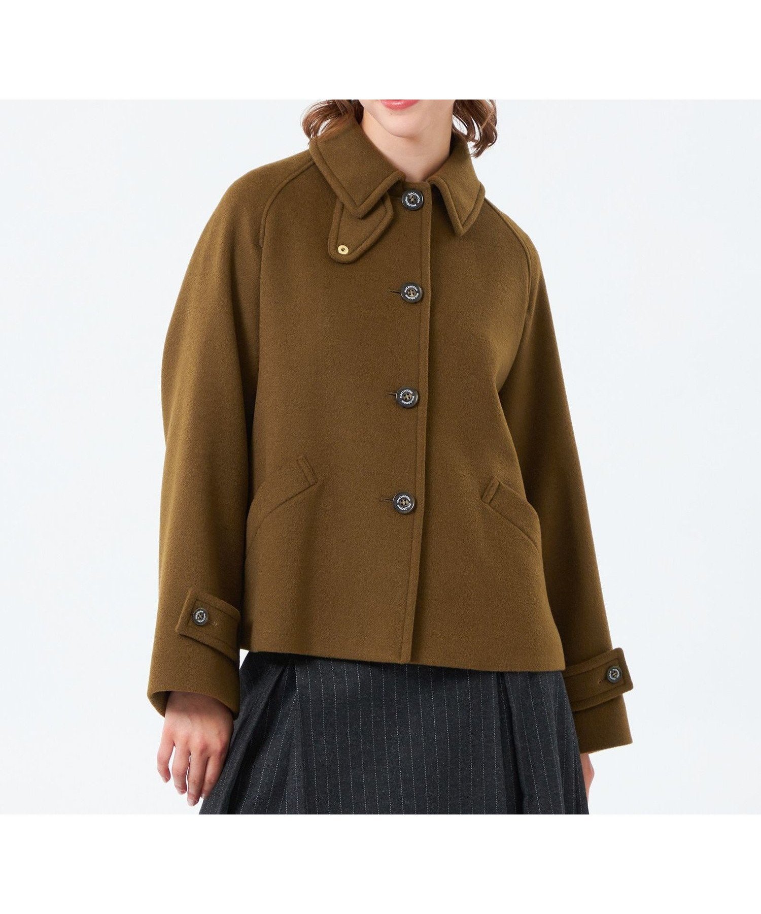 【マッキントッシュ フィロソフィー/MACKINTOSH PHILOSOPHY】の【WELBURY SHORT(ウェルベリーショート)】ウールメルトン インテリア・キッズ・メンズ・レディースファッション・服の通販 founy(ファニー) 　ファッション　Fashion　レディースファッション　Fashion for Women　秋　Autumn　コンパクト　Compact, Small Size　ショート　Short, Short Length　人気　Popular, Best Seller　バランス　Balance, Style Balance　ファブリック　Fabric, Textile　フォルム　Silhouette, Form　フラップ　Flap, Flap Pocket　フロント　Front, Front Design　メルトン　Melton, Heavy Wool　冬　Winter / This Winter　おすすめ　Recommended / Our Picks　キャメル|ID: prp329100004766888 ipo3291000000034518496