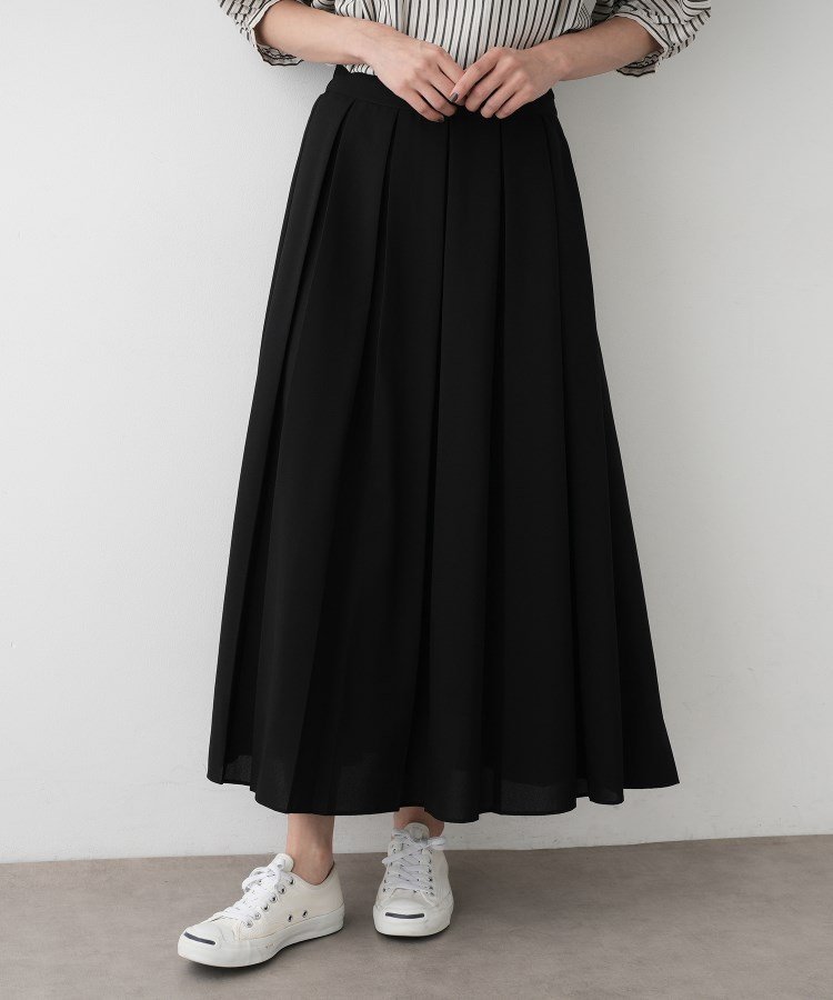 【デッサン/Dessin】の【洗える】ボックスプリーツスカート インテリア・キッズ・メンズ・レディースファッション・服の通販 founy(ファニー) 　ファッション　Fashion　レディースファッション　Fashion for Women　スカート　Skirts　プリーツスカート / 上品フェミニンスタイル　Pleated Skirts　洗える　Machine Washable　軽量　Lightweight, Ultra Light　ショート　Short, Short Length　スウェット / スエット　Sweatshirt, Sweatwear　スマート　Smart, Elegant　タイツ　Tights, Legwear　ダウン　Down, Puffer　プリーツ　Pleats, Pleated　ボックス　Boxy, Box Shape　ポケット　Pocket, Pocket Detail　ロング　Long, Long-Length　A/W・秋冬　Autumn/Winter　ブラック|ID: prp329100004766905 ipo3291000000034518780