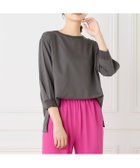 【イネド/INED】の異素材リブ 七分袖プルオーバー 人気、トレンドファッション・服の通販 founy(ファニー) ファッション Fashion レディースファッション Fashion for Women トップス・カットソー Cut & Sew Tops カジュアルプルオーバー・ニットトップス Pullovers & Knit Tops / Casual Pullovers ジャケット Jacket, Outerwear スマート Smart, Elegant スリット Slit, Slit Detail バランス Balance, Style Balance ビンテージ Vintage, Retro Style thumbnail チャコールグレー|ID: prp329100004766938 ipo3291000000034519237