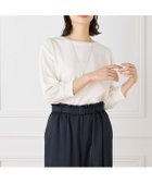 【イネド/INED】の異素材リブ 七分袖プルオーバー 人気、トレンドファッション・服の通販 founy(ファニー) ファッション Fashion レディースファッション Fashion for Women トップス・カットソー Cut & Sew Tops カジュアルプルオーバー・ニットトップス Pullovers & Knit Tops / Casual Pullovers ジャケット Jacket, Outerwear スマート Smart, Elegant スリット Slit, Slit Detail バランス Balance, Style Balance ビンテージ Vintage, Retro Style thumbnail オフホワイト|ID: prp329100004766938 ipo3291000000034519238