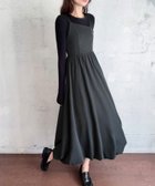 【ジュノア/JUNOAH】のアシメストラップバルーンキャミワンピース チャコール|ID: prp329100004766950 ipo3291000000034519451