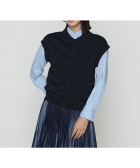 【コムサ/COMME CA】のコットンポリエステルリリヤーン ニットベスト 人気、トレンドファッション・服の通販 founy(ファニー) ファッション Fashion レディースファッション Fashion for Women アウター Coat / Outerwear Collection トップス・カットソー Cut & Sew Tops ニット Knit Tops & Sweaters ベスト&ジレ / 重ね着スタイル Vests & Gilets 秋 Autumn コンパクト Compact, Small Size ストレッチ Stretch, Stretchy Fabric ダブル Double, Double-Breasted テーラード Tailored, Tailored Fit ベスト Vest, Waistcoat ミドル Middle Length, Mid Height おすすめ Recommended / Our Picks |ID:prp329100004766971