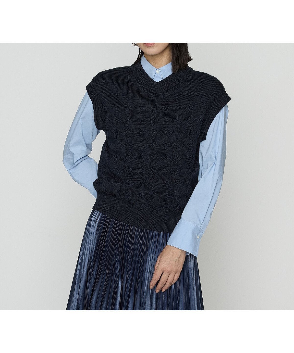 【コムサ/COMME CA】のコットンポリエステルリリヤーン ニットベスト 人気、トレンドファッション・服の通販 founy(ファニー) ファッション Fashion レディースファッション Fashion for Women アウター Coat / Outerwear Collection トップス・カットソー Cut & Sew Tops ニット Knit Tops & Sweaters ベスト&ジレ / 重ね着スタイル Vests & Gilets 秋 Autumn コンパクト Compact, Small Size ストレッチ Stretch, Stretchy Fabric ダブル Double, Double-Breasted テーラード Tailored, Tailored Fit ベスト Vest, Waistcoat ミドル Middle Length, Mid Height おすすめ Recommended / Our Picks other-1|ID: prp329100004766971 ipo3291000000034519639