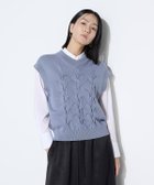 【コムサ/COMME CA】のコットンポリエステルリリヤーン ニットベスト 人気、トレンドファッション・服の通販 founy(ファニー) ファッション Fashion レディースファッション Fashion for Women アウター Coat / Outerwear Collection トップス・カットソー Cut & Sew Tops ニット Knit Tops & Sweaters ベスト&ジレ / 重ね着スタイル Vests & Gilets 秋 Autumn コンパクト Compact, Small Size ストレッチ Stretch, Stretchy Fabric ダブル Double, Double-Breasted テーラード Tailored, Tailored Fit ベスト Vest, Waistcoat ミドル Middle Length, Mid Height おすすめ Recommended / Our Picks thumbnail 22:スモークブルー|ID: prp329100004766971 ipo3291000000034519642