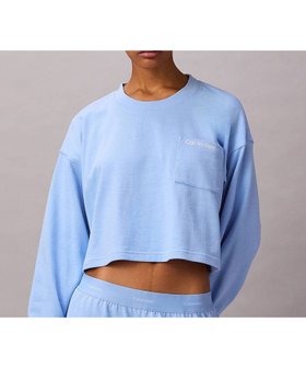 【カルバンクライン/Calvin Klein】の【公式ショップ】 カルバンクライン ロゴ ジャージ スリープウェア Calvin Klein Underwear QS7516 人気、トレンドファッション・服の通販 founy(ファニー) ファッション Fashion レディースファッション Fashion for Women 下着・ランジェリー Lingerie & Intimates アンダーウェア・ベースインナー・肌着 Underwear / Base Layer / Undergarments クロップド Cropped, Short Length シンプル Simple, Minimal トレンド Trend, Trending Now パッチ Patch, Appliqué ボックス Boxy, Box Shape ポケット Pocket, Pocket Detail |ID:prp329100004767012