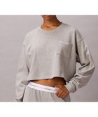 【カルバンクライン/Calvin Klein】の【公式ショップ】 カルバンクライン ロゴ ジャージ スリープウェア Calvin Klein Underwear QS7516 人気、トレンドファッション・服の通販 founy(ファニー) ファッション Fashion レディースファッション Fashion for Women 下着・ランジェリー Lingerie & Intimates アンダーウェア・ベースインナー・肌着 Underwear / Base Layer / Undergarments クロップド Cropped, Short Length シンプル Simple, Minimal トレンド Trend, Trending Now パッチ Patch, Appliqué ボックス Boxy, Box Shape ポケット Pocket, Pocket Detail thumbnail Grey Heather|ID: prp329100004767012 ipo3291000000034520261