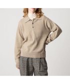 【ビューティ&ユース ユナイテッドアローズ/BEAUTY&YOUTH / UNITED ARROWS】のSteven Alan ウール カシミヤ ポロニット 人気、トレンドファッション・服の通販 founy(ファニー) ファッション Fashion レディースファッション Fashion for Women トップス・カットソー Cut & Sew Tops ニット Knit Tops & Sweaters スラックス Slacks, Dress Pants タイトスカート Pencil Skirt, Tight Skirt フィット Fit, Slim Fit ベーシック Basic, Essential リラックス Relax, Relaxed Fit エレガント 上品 Elegant thumbnail BEIGE|ID: prp329100004767015 ipo3291000000034795116