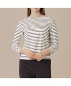 【マッキントッシュ ロンドン/MACKINTOSH LONDON】のプレーティング天竺ボーダープルオーバー 人気、トレンドファッション・服の通販 founy(ファニー) ファッション Fashion レディースファッション Fashion for Women トップス・カットソー Cut & Sew Tops カジュアルプルオーバー・ニットトップス Pullovers & Knit Tops / Casual Pullovers ウォッシャブル Machine Washable エレガント 上品 Elegant ボーダー Border, Stripe 夏 Summer 春 Spring 無地 Plain, Solid Color 秋 Autumn thumbnail オフ×クロボーダー|ID: prp329100004767021 ipo3291000000034520472