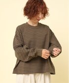 【アールエヌエーエヌ/RNA-N】のM2379 ボーダーBIGロンT 人気、トレンドファッション・服の通販 founy(ファニー) ファッション Fashion レディースファッション Fashion for Women トップス・カットソー Cut & Sew Tops ロングTシャツ・Tシャツ Longline T-Shirts & Tees インナー Innerwear カットソー Cut and Sewn Top ボーダー Border, Stripe thumbnail ブラウン/ブラック|ID: prp329100004767024 ipo3291000000034520500