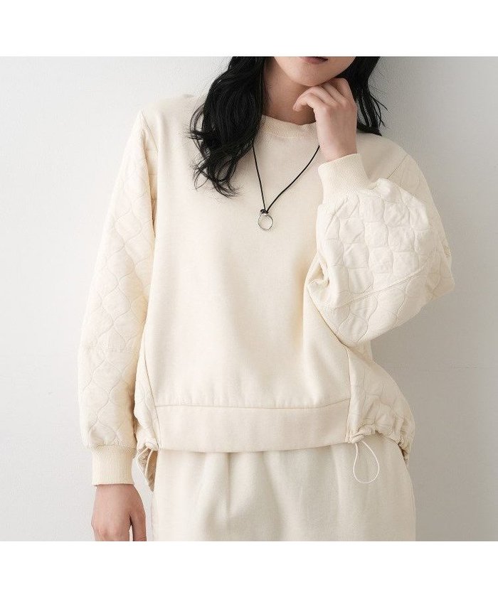 【デッサン/Dessin】の【セットアップ可/洗える】裏毛キルトトップス インテリア・キッズ・メンズ・レディースファッション・服の通販 founy(ファニー) https://founy.com/ ファッション Fashion レディースファッション Fashion for Women トップス・カットソー Cut & Sew Tops セットアップ Matching Sets レディーストップス・ブラウス Tops & Blouses / Assorted Women's Tops インナー Innerwear カーゴパンツ Cargo Pants, Utility Pants キルト Quilt, Quilted Fabric コンビ Combo, Combination Style ショルダー Shoulder, Shoulder Strap ストレート Straight, Straight Cut スマート Smart, Elegant セットアップ Set-Up, Coordinated Outfit ドロップ Drop Shoulder, Dropped Style バランス Balance, Style Balance バルーン Balloon, Balloon Silhouette ブラウジング Blouson Silhouette, Cinched Waist リラックス Relax, Relaxed Fit ワイド Wide, Wide Fit 洗える Machine Washable A/W・秋冬 Autumn/Winter |ID: prp329100004767071 ipo3291000000034521254