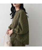 【デッサン/Dessin】の【セットアップ可/洗える】裏毛キルトトップス オリーブグリーン|ID: prp329100004767071 ipo3291000000034521257