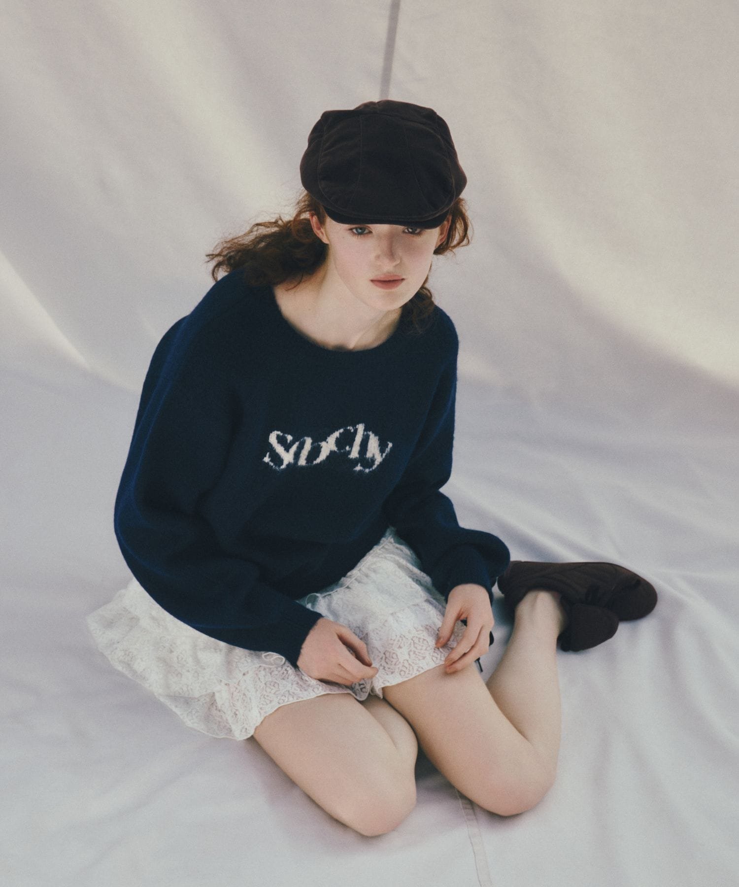 【ヘザー/Heather】のジャガードロゴニット インテリア・キッズ・メンズ・レディースファッション・服の通販 founy(ファニー) 　ファッション　Fashion　レディースファッション　Fashion for Women　トップス・カットソー　Cut & Sew Tops　ニット　Knit Tops & Sweaters　おすすめ　Recommended / Our Picks　ボトム　Bottoms, Lower Wear　ルーズ　Loose, Oversized　人気　Popular, Best Seller　今季　This Season, Current Season　定番　Standard, Basic Item　A/W・秋冬　Autumn/Winter　ネイビー|ID: prp329100004767090 ipo3291000000034521572