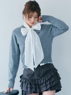 【ファーファー/FURFUR】のビジュー付きボウタイブラウス 人気、トレンドファッション・服の通販 founy(ファニー) ファッション Fashion レディースファッション Fashion for Women トップス・カットソー Cut & Sew Tops シャツ・ブラウス・オフィスカジュアル Elegant Blouses & Button-Ups おすすめ Recommended / Our Picks カーディガン Cardigan, Knitwear ジャケット Jacket, Outerwear スマート Smart, Elegant ビジュー Bijou, Jewel-like Accent リボン Ribbon, Bow thumbnail WHT[001]|ID: prp329100004767093 ipo3291000000034521587