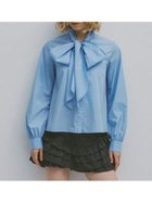 【ファーファー/FURFUR】のビジュー付きボウタイブラウス 人気、トレンドファッション・服の通販 founy(ファニー) ファッション Fashion レディースファッション Fashion for Women トップス・カットソー Cut & Sew Tops シャツ・ブラウス・オフィスカジュアル Elegant Blouses & Button-Ups おすすめ Recommended / Our Picks カーディガン Cardigan, Knitwear ジャケット Jacket, Outerwear スマート Smart, Elegant ビジュー Bijou, Jewel-like Accent リボン Ribbon, Bow thumbnail BLU[086]|ID: prp329100004767093 ipo3291000000034521589