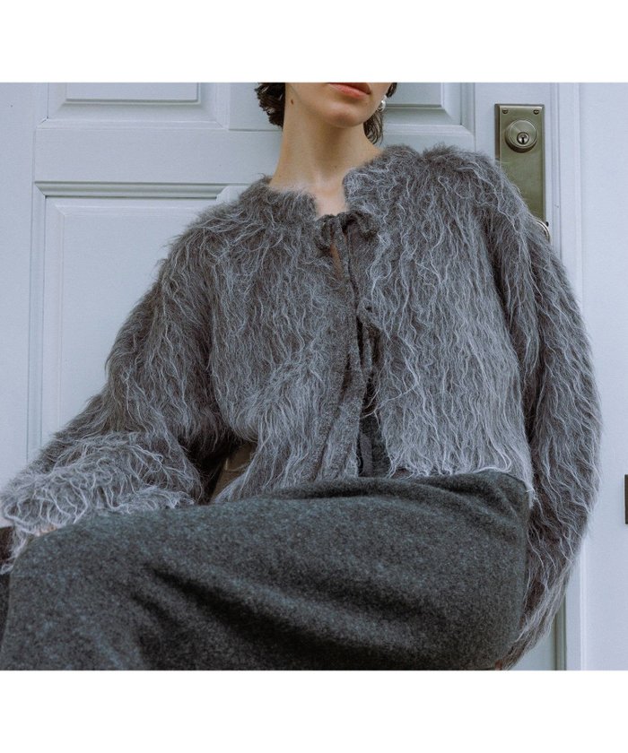 【アダム エ ロペ/ADAM ET ROPE'】のアルパカフラッフィーカーディガン インテリア・キッズ・メンズ・レディースファッション・服の通販 founy(ファニー) https://founy.com/ ファッション Fashion レディースファッション Fashion for Women トップス・カットソー Cut & Sew Tops カーディガン・羽織り Layered Style Cardigans インナー Innerwear カーディガン Cardigan, Knitwear コンパクト Compact, Small Size 軽量 Lightweight, Ultra Light タートル Turtleneck, Turtle Collar フォルム Silhouette, Form ポケット Pocket, Pocket Detail リボン Ribbon, Bow ワイド Wide, Wide Fit 2025年 2025 2025-2026秋冬・A/W Autumn/Winter 2025–26 AW25–26 |ID: prp329100004767099 ipo3291000000034648207