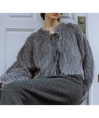 【アダム エ ロペ/ADAM ET ROPE'】のアルパカフラッフィーカーディガン チャコール(06)|ID: prp329100004767099 ipo3291000000034648209