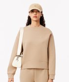 【ラコステ/LACOSTE】のクロップド丈 オーバーサイズクルーネックスウェット トレーナー 人気、トレンドファッション・服の通販 founy(ファニー) ファッション Fashion レディースファッション Fashion for Women トップス・カットソー Cut & Sew Tops レディースパーカー・カジュアルフーディー Casual Hoodies & Sweatshirts スウェット・クルーネックトップス Sweatshirts & Crewnecks / Relaxed Fit Sweat Tops クロップド Cropped, Short Length シンプル Simple, Minimal スウェット / スエット Sweatshirt, Sweatwear セットアップ Set-Up, Coordinated Outfit トレーナー Sweatshirt, Trainer ラバー Rubber, Rubber Sole ワイド Wide, Wide Fit thumbnail ベージュ|ID: prp329100004767131 ipo3291000000034626109
