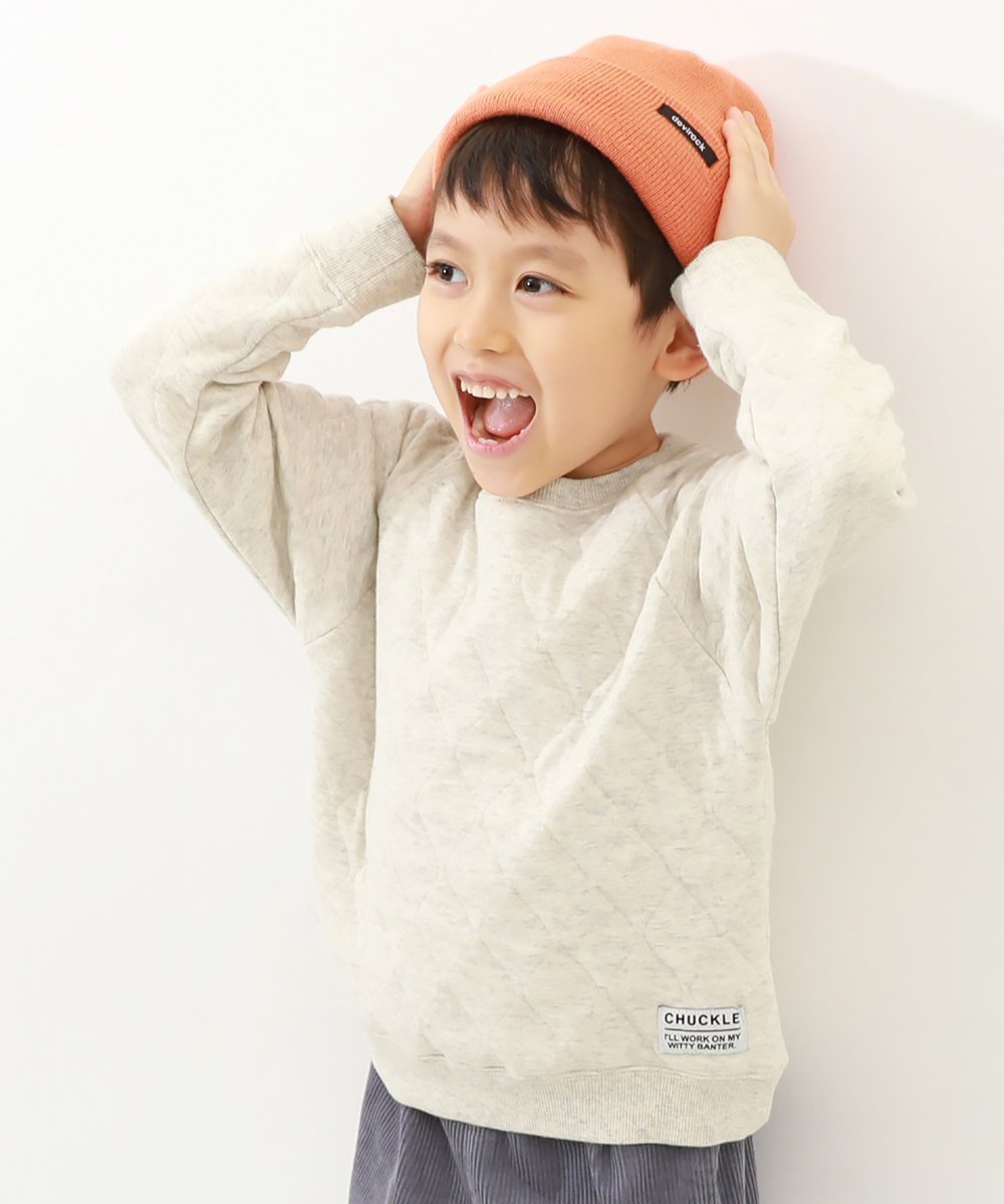 【デビロック/devirock / KIDS】のキルティングニット トレーナー トレーナー トップス 25AW インテリア・キッズ・メンズ・レディースファッション・服の通販 founy(ファニー) ファッション Fashion キッズファッション Fashion for Kids トップス・カットソー Cut & Sew Tops キルティング Quilted, Quilting キルト Quilt, Quilted Fabric トレーナー Sweatshirt, Trainer リラックス Relax, Relaxed Fit A/W・秋冬 Autumn/Winter おすすめ Recommended / Our Picks 2025年 2025 2025-2026秋冬・A/W Autumn/Winter 2025–26 AW25–26 オートミール|ID: prp329100004767167 ipo3291000000034522908