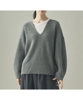 【カレンソロジー/Curensology】のウールカシミヤUネックニットプルオーバー 人気、トレンドファッション・服の通販 founy(ファニー) ファッション Fashion レディースファッション Fashion for Women トップス・カットソー Cut & Sew Tops ニット Knit Tops & Sweaters カジュアルプルオーバー・ニットトップス Pullovers & Knit Tops / Casual Pullovers エレガント 上品 Elegant ボトム Bottoms, Lower Wear ミドル Middle Length, Mid Height 畦 Ribbed Knit |ID:prp329100004767230
