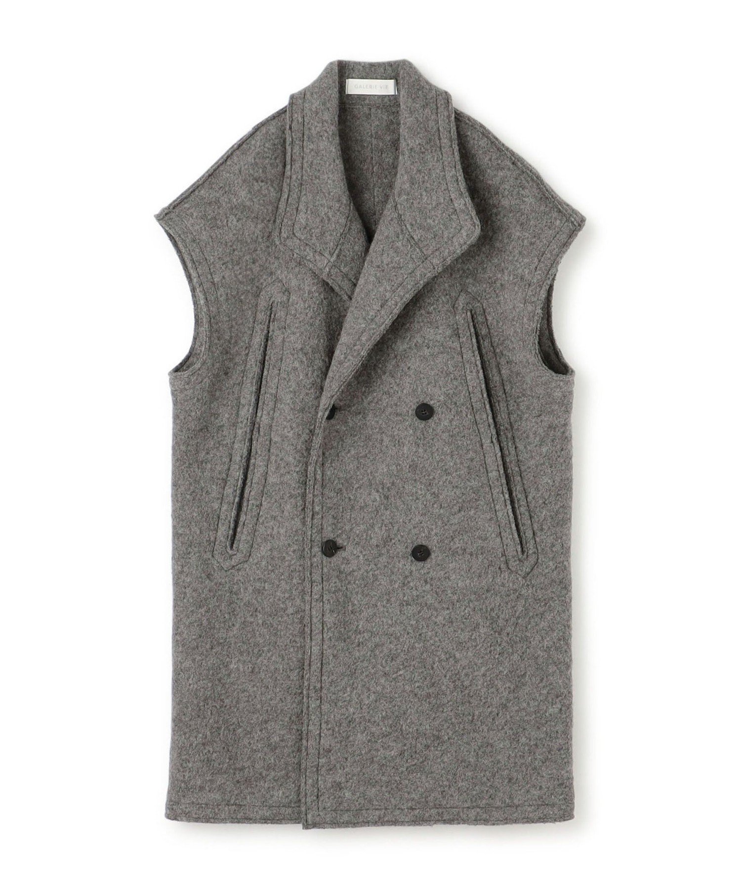 【トゥモローランド/TOMORROWLAND】のシープジャージー ビッグポケットロングベスト インテリア・キッズ・メンズ・レディースファッション・服の通販 founy(ファニー) 　ファッション　Fashion　レディースファッション　Fashion for Women　アウター　Coat / Outerwear Collection　トップス・カットソー　Cut & Sew Tops　ベスト&ジレ / 重ね着スタイル　Vests & Gilets　ジャケット　Jacket, Outerwear　スリーブ　Sleeve, Long Sleeve / Short Sleeve　ビッグ　Big, Oversized　ベスト　Vest, Waistcoat　ポケット　Pocket, Pocket Detail　ランダム　Random, Irregular　ループ　Loop, Loop Knit　A/W・秋冬　Autumn/Winter　15 グレー|ID: prp329100004767268 ipo3291000000034524061