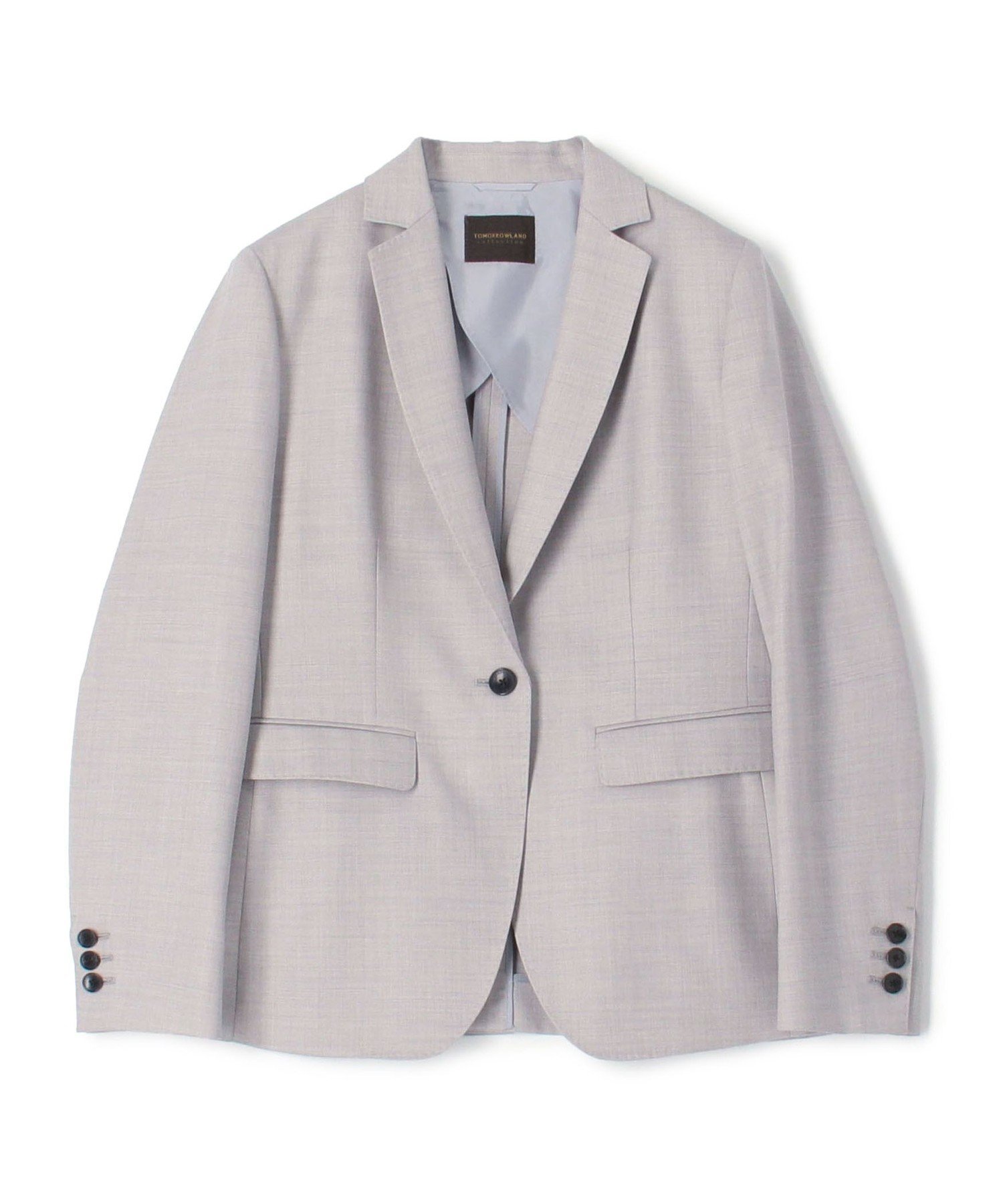 【トゥモローランド/TOMORROWLAND】のシャイニーピンヘッド シングル1Bジャケット インテリア・キッズ・メンズ・レディースファッション・服の通販 founy(ファニー) 　ファッション　Fashion　レディースファッション　Fashion for Women　アウター　Coat / Outerwear Collection　レディースジャケット・軽アウター　Jackets　シェイプ　Shape, Slim Fit　シルク　Silk, 100% Silk　ジャケット　Jacket, Outerwear　ストレッチ　Stretch, Stretchy Fabric　スリム　Slim, Slim Fit　セットアップ　Set-Up, Coordinated Outfit　タオル　Towel, Bath Towel　フロント　Front, Front Design　ボトム　Bottoms, Lower Wear　おすすめ　Recommended / Our Picks　セレモニー　Ceremony　入学式　Entrance Ceremony　13 ライトグレー|ID: prp329100004767321 ipo3291000000034985378