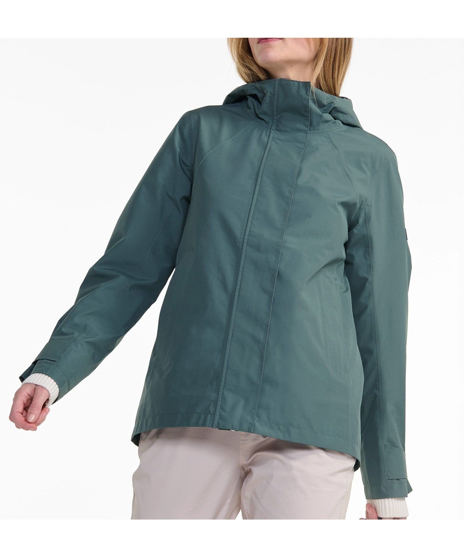 【エーグル/AIGLE】のGORE-TEX ゴアテックス 防風 防水 撥水 透湿 フィッシュテールフーデッドジャケット インテリア・キッズ・メンズ・レディースファッション・服の通販 founy(ファニー) 　ファッション　Fashion　レディースファッション　Fashion for Women　アウター　Coat / Outerwear Collection　レディースジャケット・軽アウター　Jackets　シリコン　Silicone, Silicone Material　スリット　Slit, Slit Detail　ドローストリング　Drawstring, Pull Cord　フラップ　Flap, Flap Pocket　フロント　Front, Front Design　ポケット　Pocket, Pocket Detail　ライニング　Inner Lining, Inner Fabric, Lined　軽量　Lightweight, Ultra Light　ダークグリーン|ID: prp329100004767345 ipo3291000000034524918