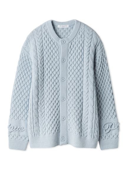 【ジェラートピケ オム/GELATO PIQUE HOMME / MEN】の【HOMME】アランカーディガン インテリア・キッズ・メンズ・レディースファッション・服の通販 founy(ファニー) 　ファッション　Fashion　メンズファッション　Fashion for Men　おすすめ　Recommended / Our Picks　お家時間・ステイホーム　Stay Home / At Home　インナー　Innerwear　カーディガン　Cardigan, Knitwear　シンプル　Simple, Minimal　スマート　Smart, Elegant　ベーシック　Basic, Essential　ラベンダー　Lavender　A/W・秋冬　Autumn/Winter　BLU[086]|ID: prp329100004767606 ipo3291000000034527475