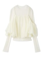 【スナイデル/SNIDEL】のオフショルレイヤードニットプルオーバー 人気、トレンドファッション・服の通販 founy(ファニー) ファッション Fashion レディースファッション Fashion for Women トップス・カットソー Cut & Sew Tops ニット Knit Tops & Sweaters カジュアルプルオーバー・ニットトップス Pullovers & Knit Tops / Casual Pullovers ウェーブ Wavy Pattern キャミソール Camisole, Spaghetti Strap Top クラシカル Classical, Vintage-Inspired クロップド Cropped, Short Length コンパクト Compact, Small Size シアー Sheer, See-Through シルク Silk, 100% Silk シンプル Simple, Minimal スマート Smart, Elegant トレンド Trend, Trending Now バルーン Balloon, Balloon Silhouette フェミニン Feminine, Girly ベロア Velour, Soft Velvet ラップ Wrap, Wrap Design リボン Ribbon, Bow 冬 Winter / This Winter おすすめ Recommended / Our Picks エレガント 上品 Elegant |ID:prp329100004767620