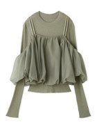 【スナイデル/SNIDEL】のオフショルレイヤードニットプルオーバー 人気、トレンドファッション・服の通販 founy(ファニー) ファッション Fashion レディースファッション Fashion for Women トップス・カットソー Cut & Sew Tops ニット Knit Tops & Sweaters カジュアルプルオーバー・ニットトップス Pullovers & Knit Tops / Casual Pullovers ウェーブ Wavy Pattern キャミソール Camisole, Spaghetti Strap Top クラシカル Classical, Vintage-Inspired クロップド Cropped, Short Length コンパクト Compact, Small Size シアー Sheer, See-Through シルク Silk, 100% Silk シンプル Simple, Minimal スマート Smart, Elegant トレンド Trend, Trending Now バルーン Balloon, Balloon Silhouette フェミニン Feminine, Girly ベロア Velour, Soft Velvet ラップ Wrap, Wrap Design リボン Ribbon, Bow 冬 Winter / This Winter おすすめ Recommended / Our Picks エレガント 上品 Elegant thumbnail GRN[024]|ID: prp329100004767620 ipo3291000000034622113