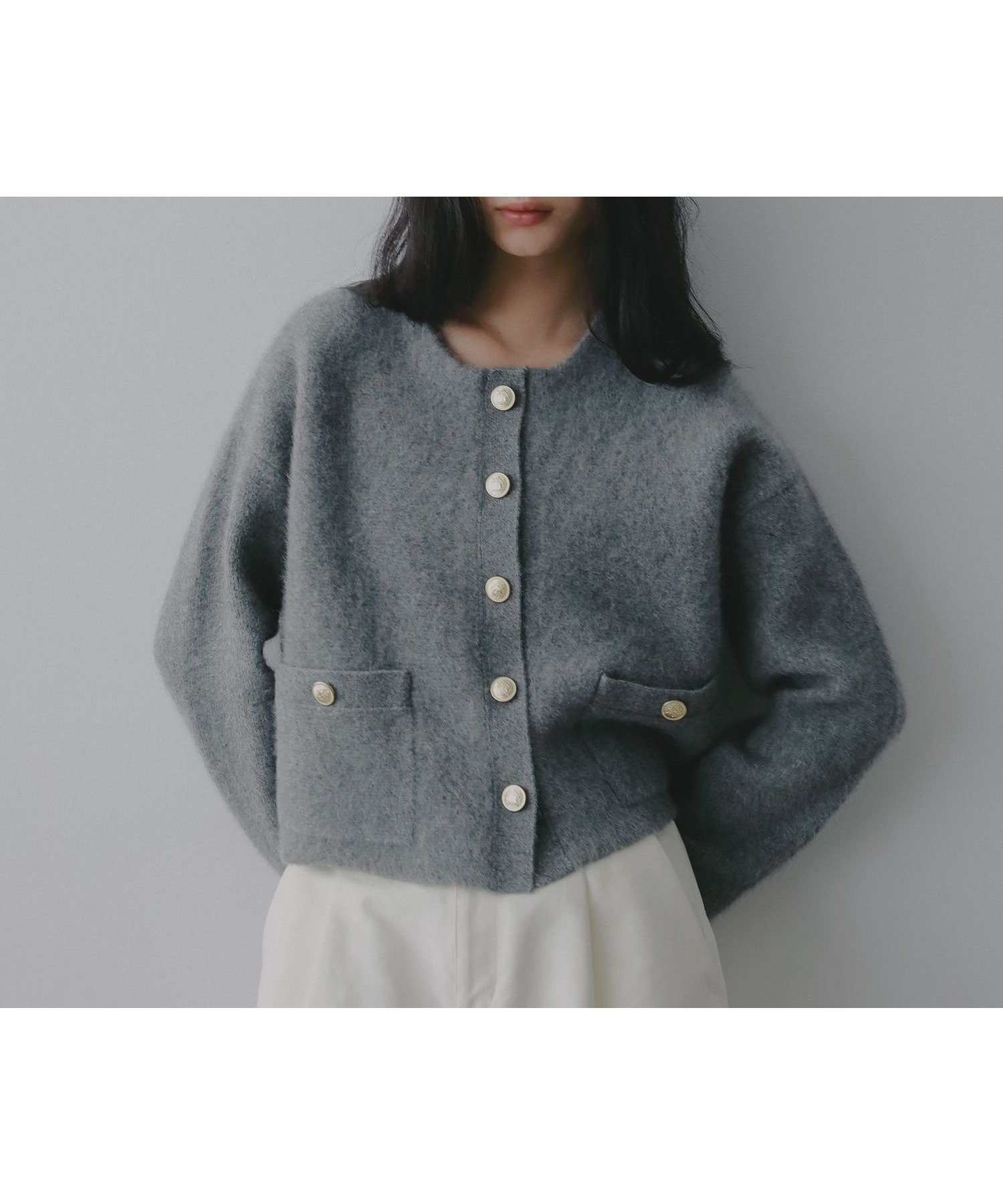 【アパートバイローリーズ/apart by lowrys】のCNラクーンコンキンボタンカーディガン 人気、トレンドファッション・服の通販 founy(ファニー) 　ファッション　Fashion　レディースファッション　Fashion for Women　トップス・カットソー　Cut & Sew Tops　カーディガン・羽織り　Layered Style Cardigans　カーディガン　Cardigan, Knitwear　シンプル　Simple, Minimal　トレンド　Trend, Trending Now　フリル　Frill, Ruffle　人気　Popular, Best Seller　 other-1|ID: prp329100004767623 ipo3291000000034580007