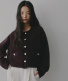 【アパートバイローリーズ/apart by lowrys】のCNラクーンコンキンボタンカーディガン 人気、トレンドファッション・服の通販 founy(ファニー) ファッション Fashion レディースファッション Fashion for Women トップス・カットソー Cut & Sew Tops カーディガン・羽織り Layered Style Cardigans カーディガン Cardigan, Knitwear シンプル Simple, Minimal トレンド Trend, Trending Now フリル Frill, Ruffle 人気 Popular, Best Seller thumbnail ボルドー38|ID: prp329100004767623 ipo3291000000034580013