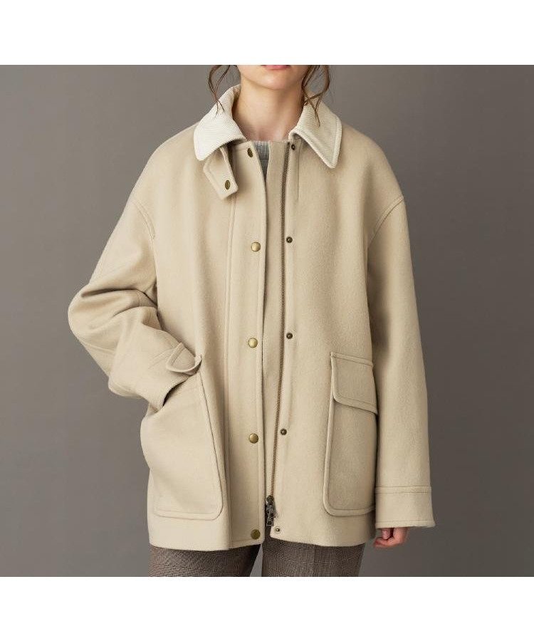 【ドレステリア/DRESSTERIOR】の【CLASSY.12月号/otonaMUSE11月号掲載】ウールハンティングブルゾン インテリア・キッズ・メンズ・レディースファッション・服の通販 founy(ファニー) 　雑誌掲載アイテム　Magazine Picks & Fashion Features　ファッション雑誌　Fashion Magazines　クラッシィ　CLASSY.　オトナミューズ　otona MUSE　ファッション　Fashion　レディースファッション　Fashion for Women　アウター　Coat / Outerwear Collection　ブルゾンジャケット・スポーティアウター　Blouson Jackets　オーガニック　Organic Cotton　カフス　Cuff Design　クラシカル　Classical, Vintage-Inspired　コーデュロイ　Corduroy, Cord Fabric　11月号　November Issue　12月号　December Issue　ショート　Short, Short Length　スマート　Smart, Elegant　雑誌　Magazine, Fashion Magazine　トレンド　Trend, Trending Now　バランス　Balance, Style Balance　フェミニン　Feminine, Girly　ブルゾン　Blouson, Bomber Jacket　ボトム　Bottoms, Lower Wear　ポケット　Pocket, Pocket Detail　防寒　Cold Protection, Winter-Ready　ミニスカート　Mini Skirt, Short Skirt　モダン　Modern, Contemporary　A/W・秋冬　Autumn/Winter　おすすめ　Recommended / Our Picks　日本製　Made In Japan　ベージュ|ID: prp329100004767668 ipo3291000000034658824
