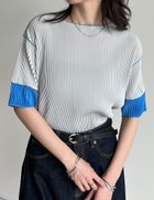 【リエディ/Re:EDIT】のプリーツ袖配色クルーネックトップス 人気、トレンドファッション・服の通販 founy(ファニー) ファッション Fashion レディースファッション Fashion for Women トップス・カットソー Cut & Sew Tops おすすめ Recommended / Our Picks スラックス Slacks, Dress Pants フィット Fit, Slim Fit フェミニン Feminine, Girly プリーツ Pleats, Pleated thumbnail グレー|ID: prp329100004767671 ipo3291000000034528427