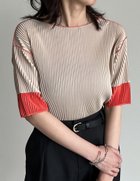 【リエディ/Re:EDIT】のプリーツ袖配色クルーネックトップス 人気、トレンドファッション・服の通販 founy(ファニー) ファッション Fashion レディースファッション Fashion for Women トップス・カットソー Cut & Sew Tops おすすめ Recommended / Our Picks スラックス Slacks, Dress Pants フィット Fit, Slim Fit フェミニン Feminine, Girly プリーツ Pleats, Pleated thumbnail ベージュ|ID: prp329100004767671 ipo3291000000034528428